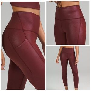 Lululemon Limited Edition Wunder Under Train HIGH RISE Tight 25” with Po…
